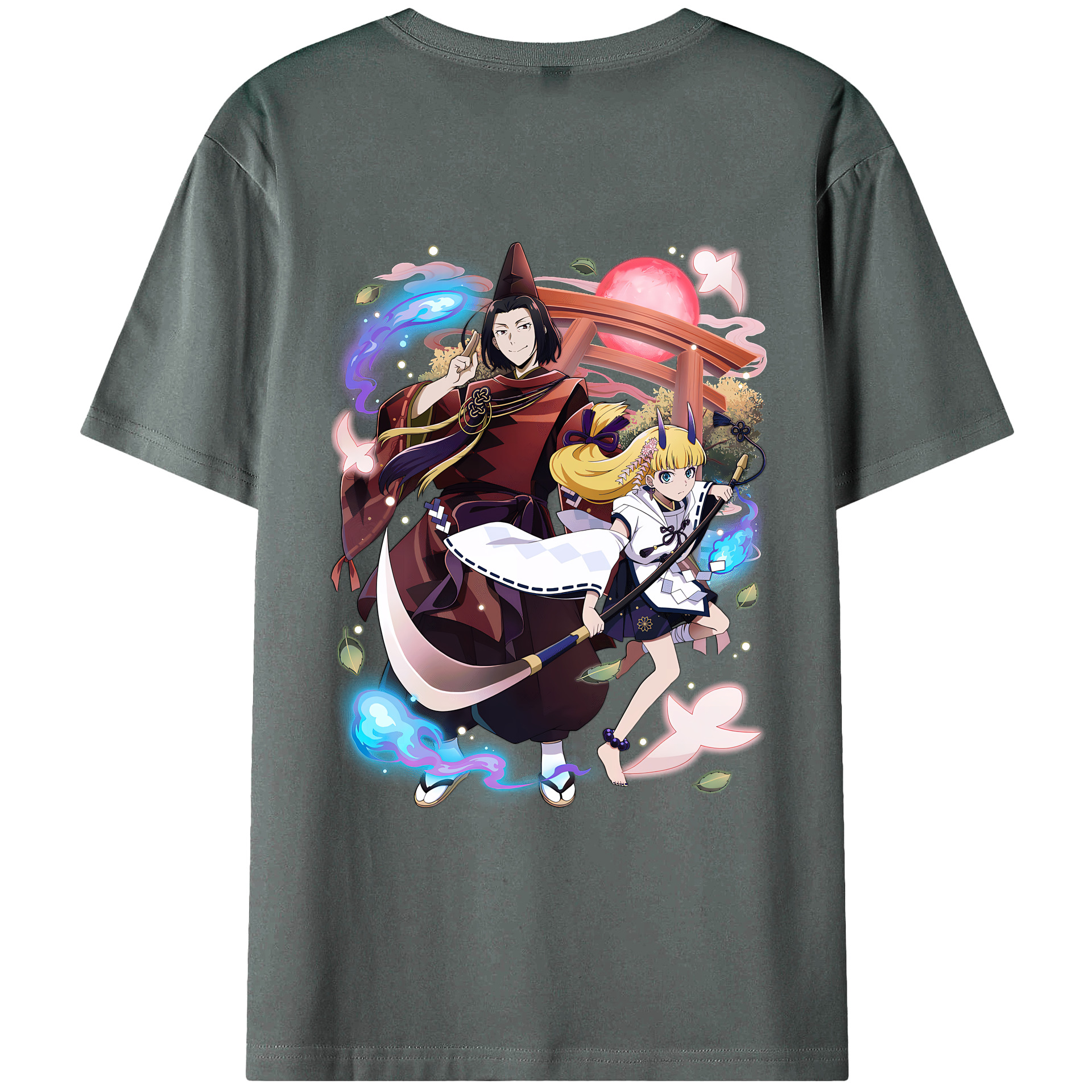 （画像用） 文豪ストレイドッグス Bungo Stray Dogs 綿100％ メンズ半袖Tシャツ（バックプリント） 通気性